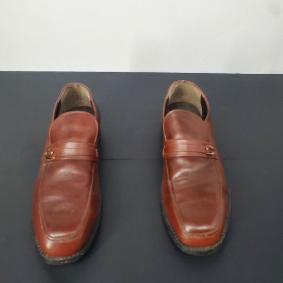 Lehigh Safety Shoes Mens 9.5 EEE Brown Leather Penny Loafers Slip On Work main image 7